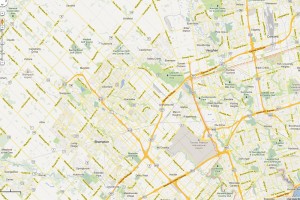 Brampton-Woodbridge map