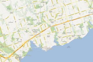 Pickering and Ajax Map