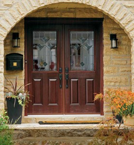 Fiberglass double doors